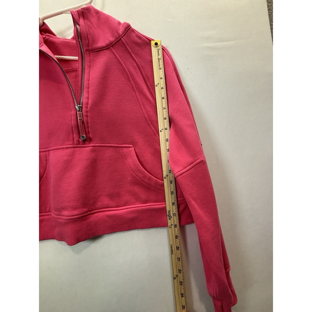 Lululemon Scuba 1/2 Zip Fleece Pullover Hoodie Pink XS LW3DM4S.0 - Picture 10 of 13